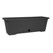 Gėlių vazonas Domoletti TBTISB40-120, plastikinis, 40 cm x 17 cm, Ø 40 cm, pilka sp.