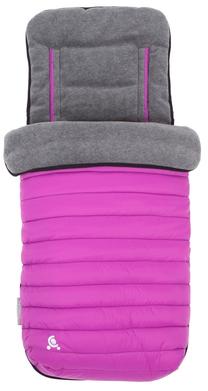 Žieminis miegmaišis kūdikiui CuddleCo Comfi Snug 2in1, rožinė sp./pilka sp., 90 cm x 44 cm