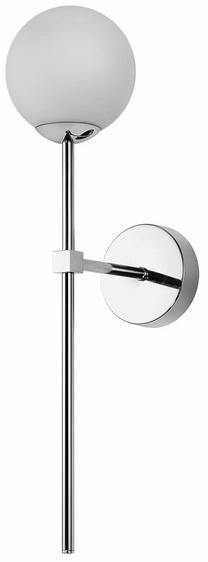 Valgusti seinale Light Prestige Piruleta LP-008/1W CH, G9, 1 x 5 W, valge v. / kroom v., 12 x 12 cm