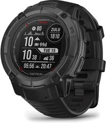 Viedais pulkstenis Garmin Instinct 2X Solar Tactical, melns krās.