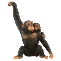 Žaislinė figūrėlė, gyvūnai Monkey, 10.5 cm, ruda sp.