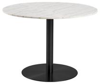 Stalas Corby, balta sp./juoda sp., 105 cm x 105 cm x 75 cm