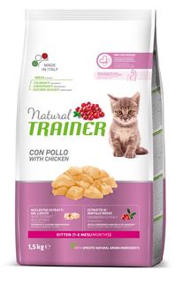 Sausā kaķu barība Natural Trainer Kitten Fresh Chicken, vistas gaļa, 1.5 kg