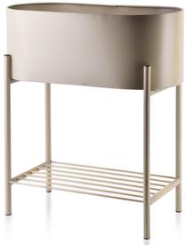Puķu pods Mondex Swen JY20416BE, metāls, 19 cm x 40 cm, bēša krās.