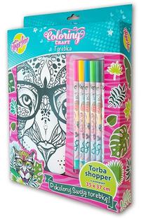 Набор для декорирования Stnux Coloring Craft Torba Shopper, многоцветный