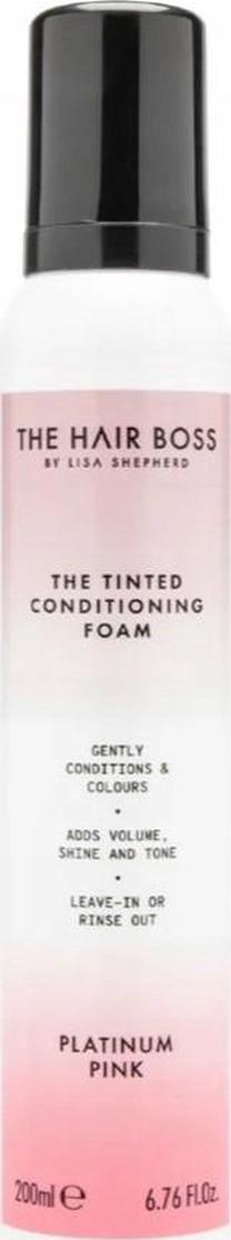 Krāsošanas putas The Hair Boss Tinted Conditioning Foam, platinum pink krās., 200 ml