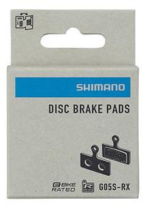 Diskinių stabdžių trinkelių rinkinys Shimano G05S Resin EBPG05SRXA, nerūdijantysis plienas/sintetinė derva, balta sp./sidabro sp.
