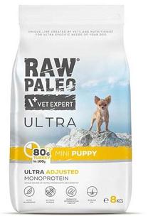 Сухой корм для собак VetExpert Raw Paleo Ultra Mini Puppy, индюшатина, 8 кг