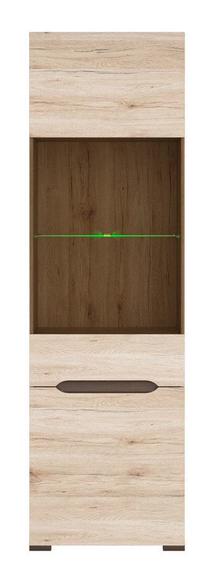 Vitrina Elpasso REG1W1D, ruda, 60 cm x 41.5 cm x 200 cm
