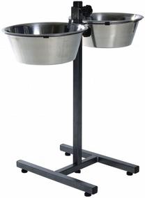 Statīvs ar bļodiņām sunim Trixie Dog Bar, 9 l, sudraba krās.