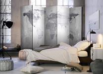 Širma Artgeist Concrete Map Paravent717, įvairių spalvų, 225 cm x 172 cm