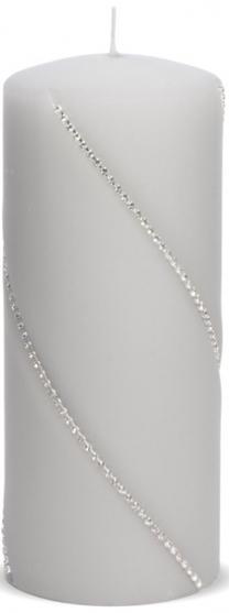 Žvakė, cilindrinė Mondex Bolero BC4845, 500 g, pilka sp.