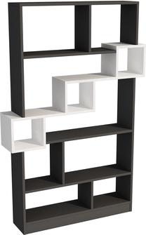 Pastatoma lentyna Kalune Design Tuna 550ARN1676, antracito sp./balta sp., 160 cm x 90 cm x 22 cm