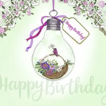 Clear Creations Birthday Basket Card CL2806