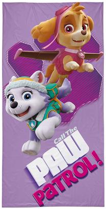 Vaikiškas rankšluostis Paw Patrol RD-133, violetinė sp./įvairių spalvų, 140 cm x 70 cm