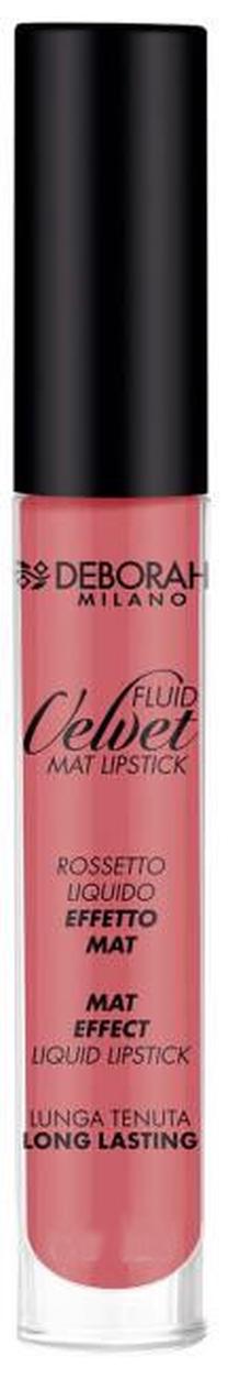 Губная помада Deborah Milano Fluid Velvet Mat, 02 romantic pink