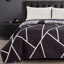 Lovatiesė DecoKing Home, balta sp./juoda sp./pilka sp., 240 cm x 260 cm