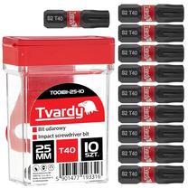 Trieciena galviņu komplekts Tvardy T00181-25-10, T40, 25 mm