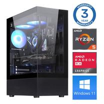 Stacionārs dators Intop RM74413WH AMD Ryzen 5 5500, DDR4 64 GB, SSD+HDD 1 TB 4 TB, AMD Radeon RX 580 8 GB GDDR5, Windows 11 Home