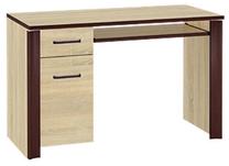 Rakstāmgalds ar skapi ML Meble Oliwier 15, 120 cm x 55 cm, 77 cm, ozola krās.