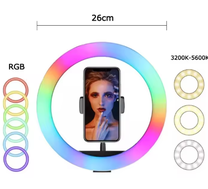 Elektriskais 360° rotējošs statīvs ar LED apgaismojumu Wooco MJ26