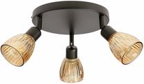 Светильник потолочный Candellux Lighting Amcos 38-39217, E14, 3 x 10 Вт, янтарный цв. / черный цв.