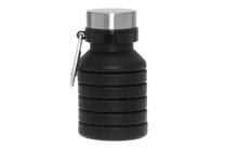 Ūdens pudele Atom, melna krās., silikons, 0.470 l