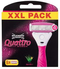 Лезвие бритвы Wilkinson Sword Quattro For Women, 6 шт.