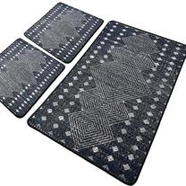 Комплект ковриков для ванны Foutastic Geesle 359CHL5303, белый цв./черный цв., 100 см x 60 см