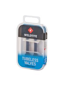 Vožtuvas Weldtite Tubeless Valve Kit 05050, plastikas, juoda sp., 2 vnt.