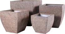 Puķu pods Domoletti LT23967-4S, keramika, Ø 30.5 cm, brūna krās.
