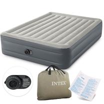 Pripučiamas čiužinys su pompa Intex Dura-Beam Essential, pilka sp., 203 cm x 152 cm x 46 cm