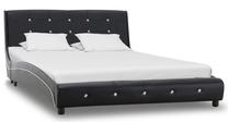 Кровать полтора места VLX Bed Frame, 120 x 200 cm, черный цв., без матраса, с решеткой