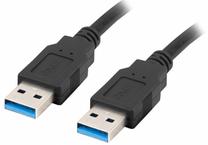 Kabelis Lanberg USB -A M/M USB Type-A, USB Type A, 1 m, melna krās.