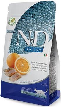Sausā kaķu barība Farmina N&D Ocean Herring & Orange Adult, zivs, 5 kg