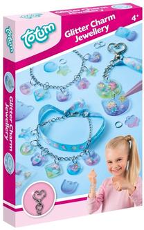 Apyrankių gaminimo rinkinys Totum Glitter Charm Jewellery, įvairių spalvų