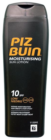 Pienelis įdegio priežiūrai Piz Buin Moisturising Sun SPF10, 200 ml