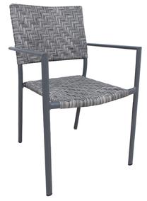 Lauko kėdė Home4you Chemnitz 77698, pilka sp., 58 cm x 54 cm x 86 cm