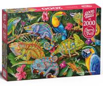 Пазл CherryPazzi Amazing Chameleons 2000 el. 50101, 70 см x 100 см, 2000 шт., многоцветный