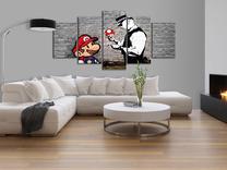 Reprodukcija Artgeist Super Mario Mushroom Cop (Banksy) HK6407, 100 cm x 50 cm
