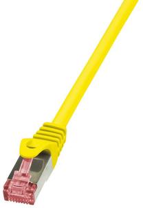 Провод Logilink CAT 6 S/FTP RJ-45 8P8C, RJ-45 8P8C, 0.5 м, желтый цв.
