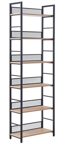 Pastatoma lentyna Home4you Hector 40863, ruda sp./juoda sp., 187 cm x 60 cm x 28 cm