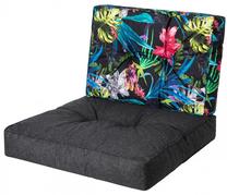 Lauko baldų pagalvių rinkinys Hobbygarden Kaja R1 KAJCKL14, juoda sp./įvairių spalvų, 39 x 50 cm