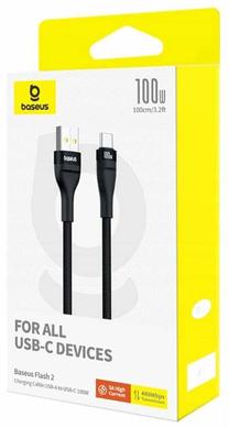 Vads Baseus P10311804111-00, USB Type C/USB Type A, 100 cm, melna krās., 100 W