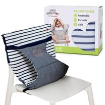 Barošanas krēsla spilvens BabyToLove Pocket, zila krās./balta krās.
