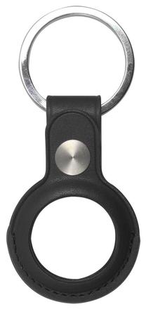 AirTag dėklas Estuff ES663000 Keyring PU Leather, juoda sp.