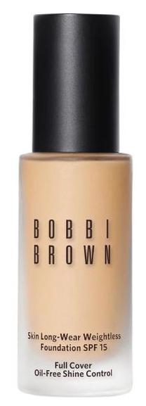 Skystas makiažo pagrindas Bobbi Brown Skin Long-Wear Weightless, SPF 15, smėlio sp., c-024 ivory, 30 ml