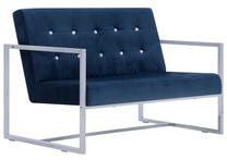 Sofa VLX 282166, mėlyna sp., 78 x 114 cm x 81 cm
