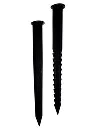 Kinnitusnael Garden Center Strong Border Edge, 23.5 cm x 3 cm x 3 cm, must v., 10 tk