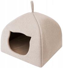 Kaķu māja Doggy Igloo 2.0, gaiši brūna krās., 49 cm x 49 cm